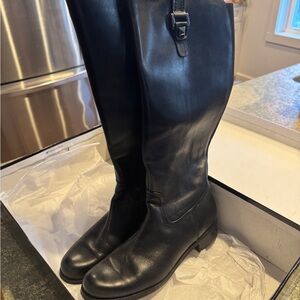 Blondo Black Leather Knee-High Boots